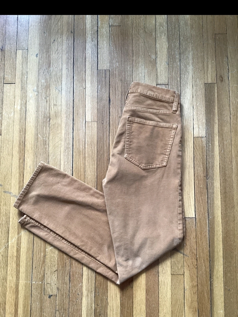 Luxe J.Crew Ladies Size 26-26 Solid Light Brown Corduroy Pants,Cotton Blend,MINT